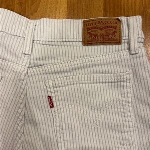 Levi's Striped Denim Shorts